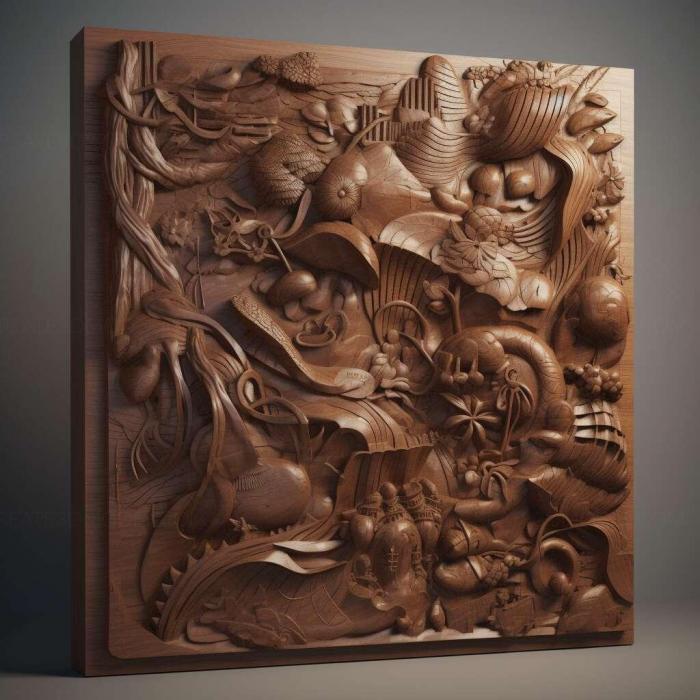 نموذج ثلاثي الأبعاد لآلة CNC 3D Art 